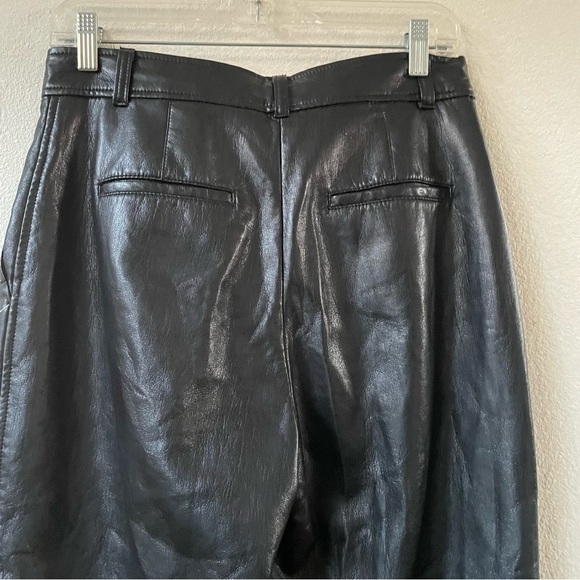 Aritzia Babaton black vegan leather pants size 8 - Picture 10 of 14